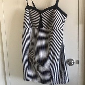 Striped bodycon dress